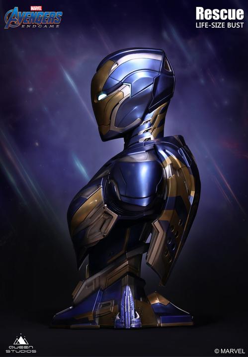 Actual product image Queen Studios Marvel's Avengers "Iron Man MK49/MK85" 1/1 Lifesize Bust Bundle