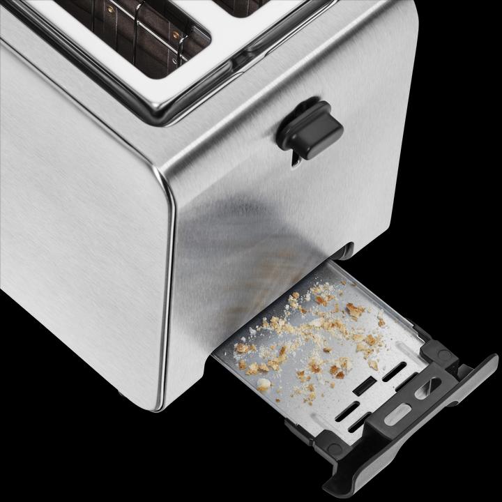 Stelio Doppelschlitz-Toaster mit Brötchenaufsatz und Bagel-Funktion