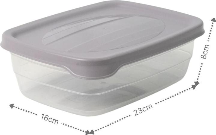 Immagine prodotto Hobby 3er-Set Boxen Aufbewahrungsdosen Meal-Prep-Dosen Frischhaltedosen (2 l)