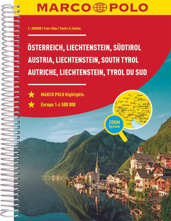 Produktbild Reiseatlas Österreich, Liechtenstein, Südtirol 1:200.000