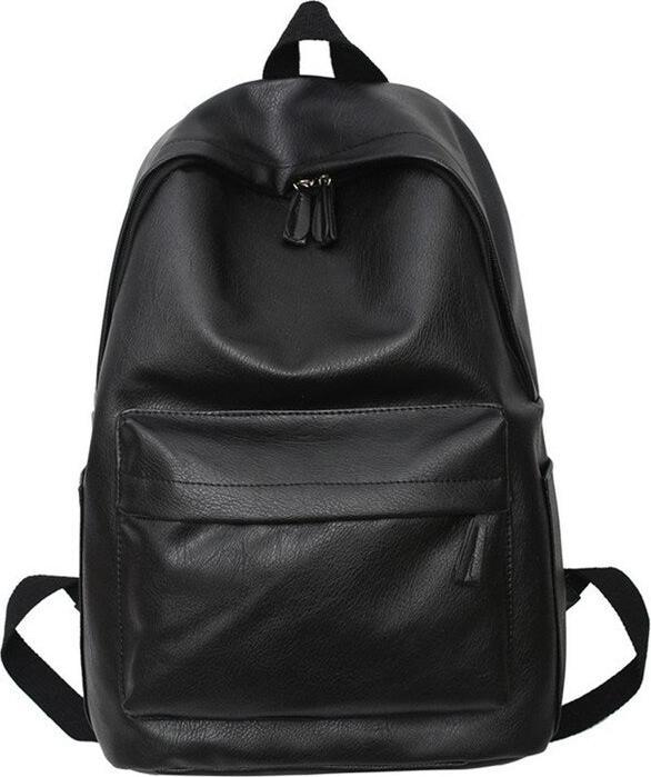 Only-Bags.Store Solid colour large capacity backpack, leisure student backpack, computer backpack