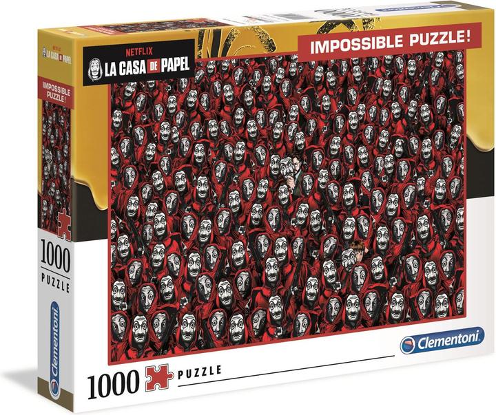 Image du produit Clementoni La casa de papel: Masques - Dali (1000 piéces) (1000 pièces)