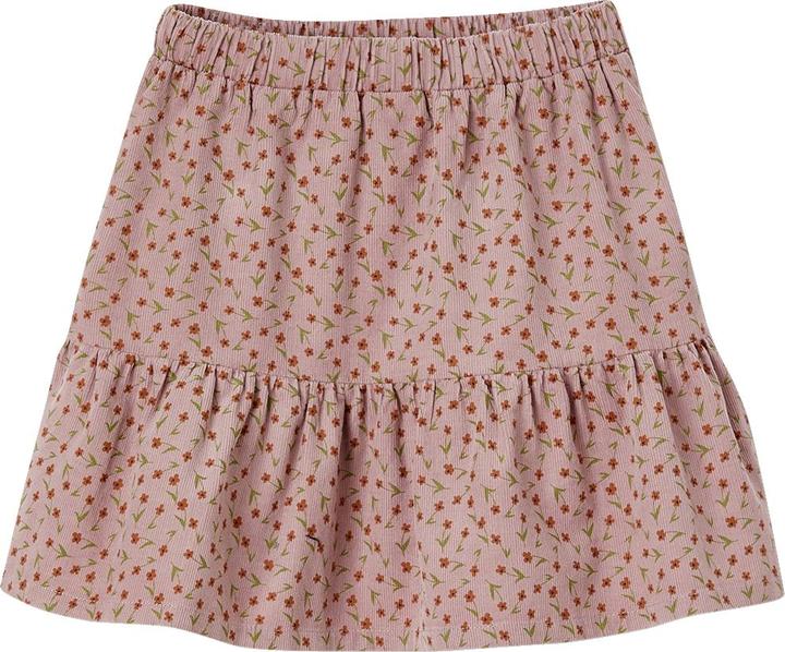 Actual product image Vertbaudet Girls' corduroy skirt with flounces & flowers (86)