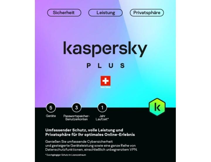 Immagine prodotto Kaspersky Plus (5 PC) (12 mesi)