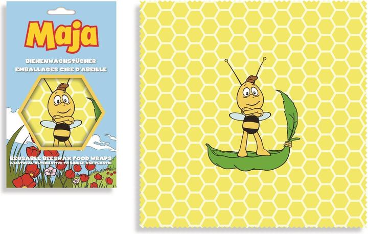 Actual product image Nuts Beeswax cloth bee maija "Willi", 25x25cm (1 x)