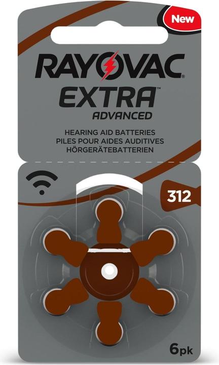 Rayovac PR41/312A (6 pcs., Device specific, 180 mAh)