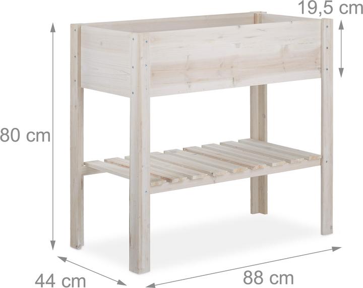 Actual product image Relaxdays Raised Planter, Balcony