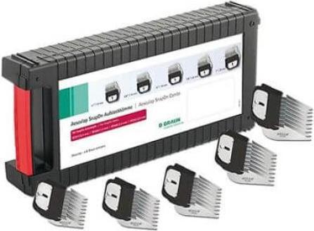 Actual product image Kerbl GT170 Attachment comb set for GH700/GT736/GT748/GT710 Favorita shaving head, 5 pieces (Dog)