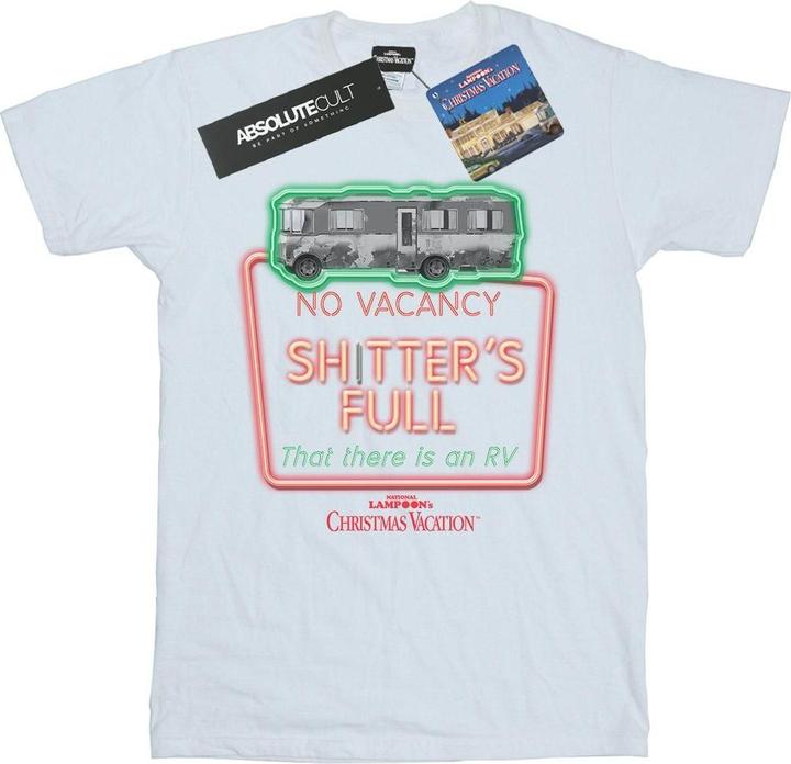Actual product image National Lampoon´s Vacation Mens Greyscale No Vacancy T-Shirt (L)