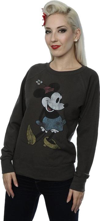 Actual product image Disney Womens/Ladies Classic Minnie Mouse Heather Sweatshirt (XXL)