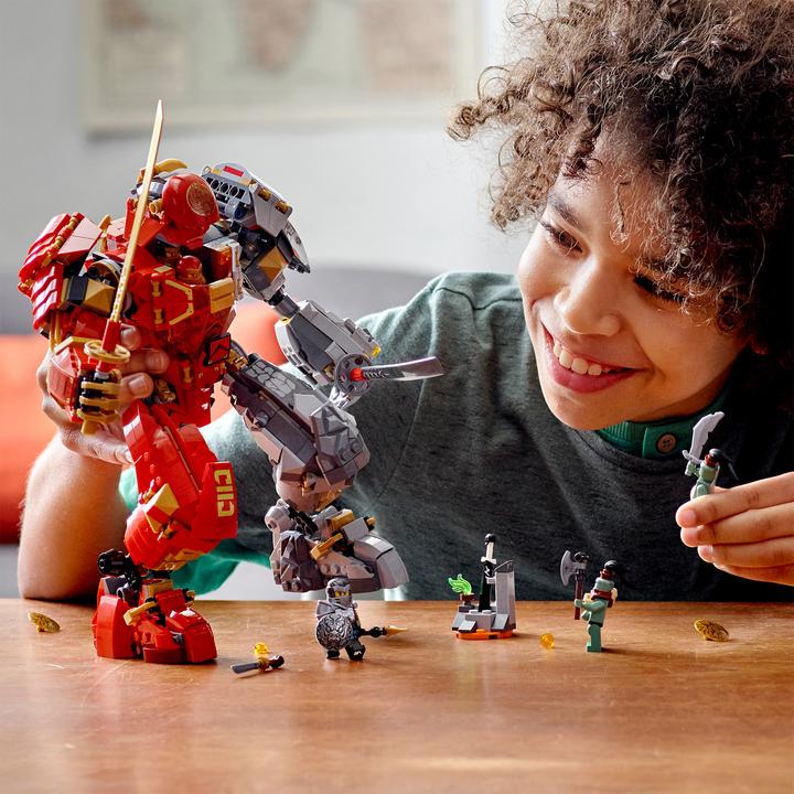 Produktbild LEGO Feuer-Stein-Mech (71720, LEGO Ninjago)