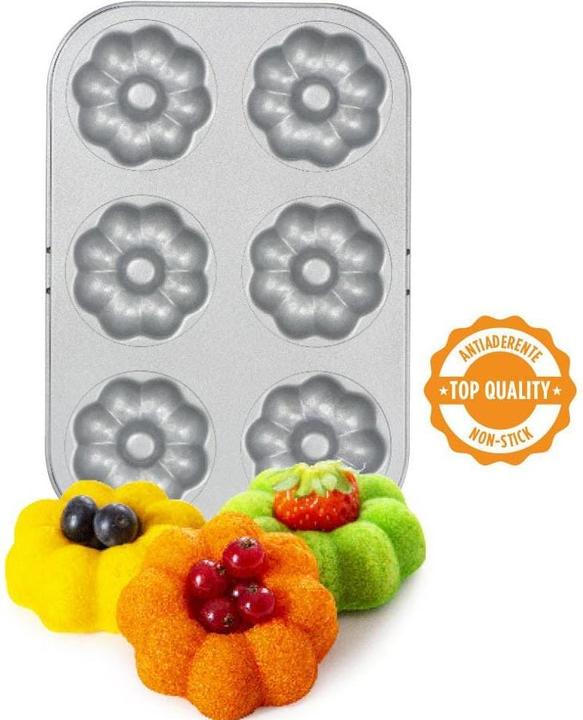 Produktbild Decora Antihaftbeschichtete Backform - Blumen (7.5cm) (18 cm)