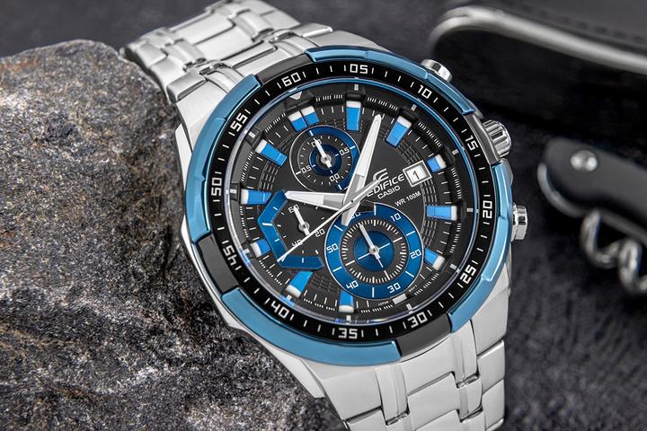 Produktbild Casio EFR-539D-1A2VUEF Uhr Armbanduhr Männlich Quarz Edelstahl (Chronograph, 49.50 mm)