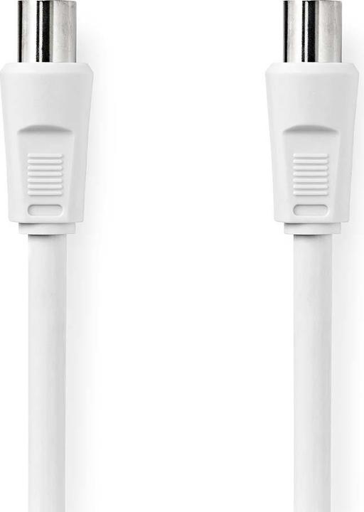Nedis Koaxial Kabel | IEC (Coax) Stecker | IEC (Coax) Buchse | Vernickelt | 90 dB | 75 Ohm | Doppelt (90 dB, Antennenkabel)