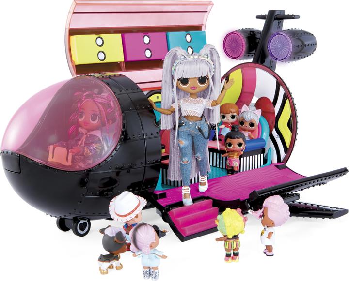 Actual product image MGA O.M.G. Remix 4-in-1 Plane Playset Transforms