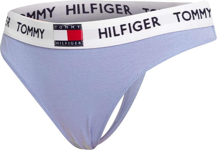 Tommy Hilfiger Damen String Thong mit Stretch, Blau (Moon Blue), S (S)