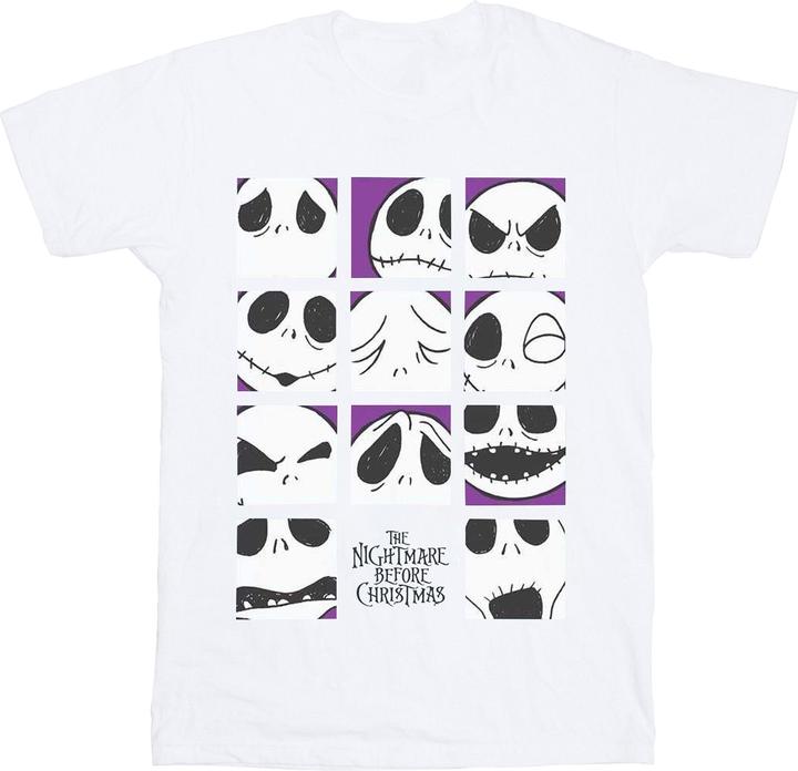 Produktbild Disney Nightmare Before Christmas Many Faces Of Jack Squares TShirt (M)