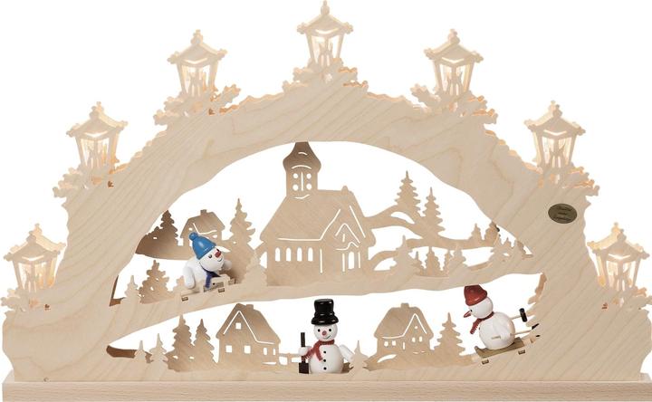 Saico Original 3D Schwibbogen Schneemann