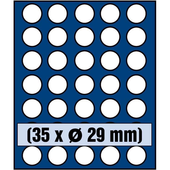Safe Tableau für 35 Münzen bis 29 mm Ø