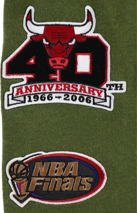 Image du produit Mitchell & Ness Fleece Hoody - FLIGHT Chicago Bulls olive (S)