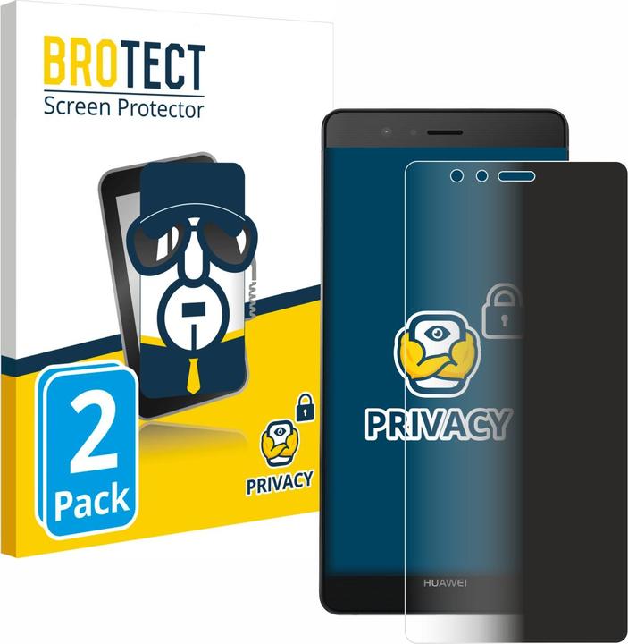 Produktbild BROTECT Sichtschutzfolie Anti-Spy Privacy Folie Blaulicht-Schutz (2 Stück, Huawei P9)