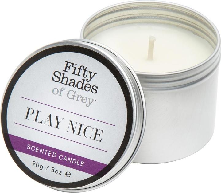 Actual product image Fifty Shades of Grey Play Nice Vanilla Candle - Black