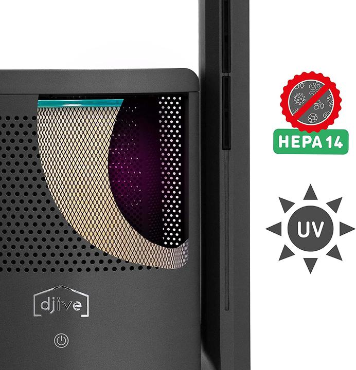 Immagine prodotto Djive Ventilatore, termoventilatore e purificatore d'aria, antracite (25 m²)