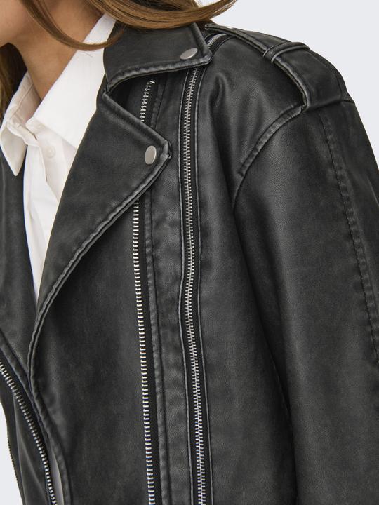 Image du produit Only Col en ruban Poignets avec fermeture à glissière Veste de motard (XL)