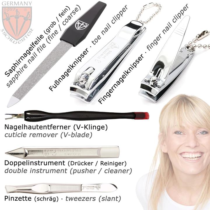Image du produit Drei Schwerter 8-teiliges Nagelpflegeset Cuneo