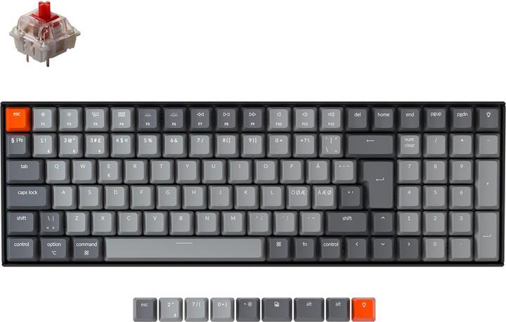Keychron K4 Version 2, Gateron RED (DE, Kabelgebunden, Kabellos)