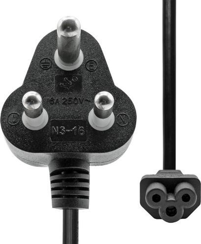 Actual product image ProXtend PC-DC5-002 Power cable black 2 m mains plug type D C5 coupler (2 m)