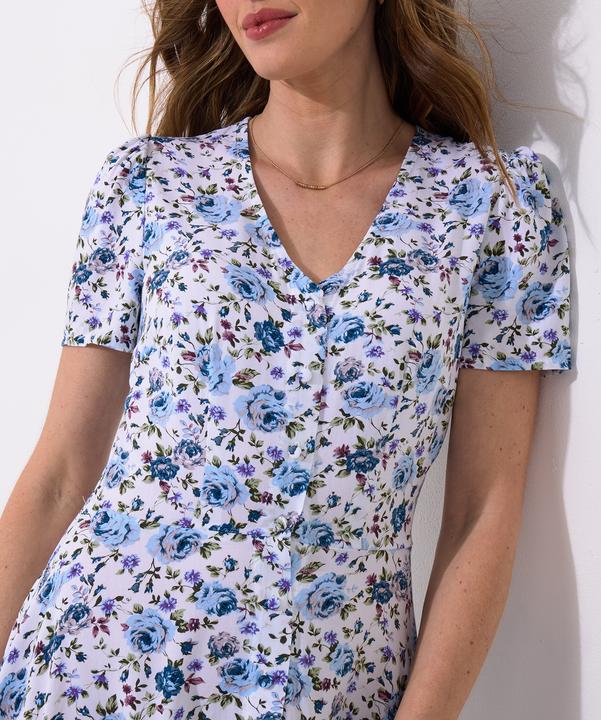 Produktbild Joe Browns Button Through Ditsy Floral V-Neck Dress (8)