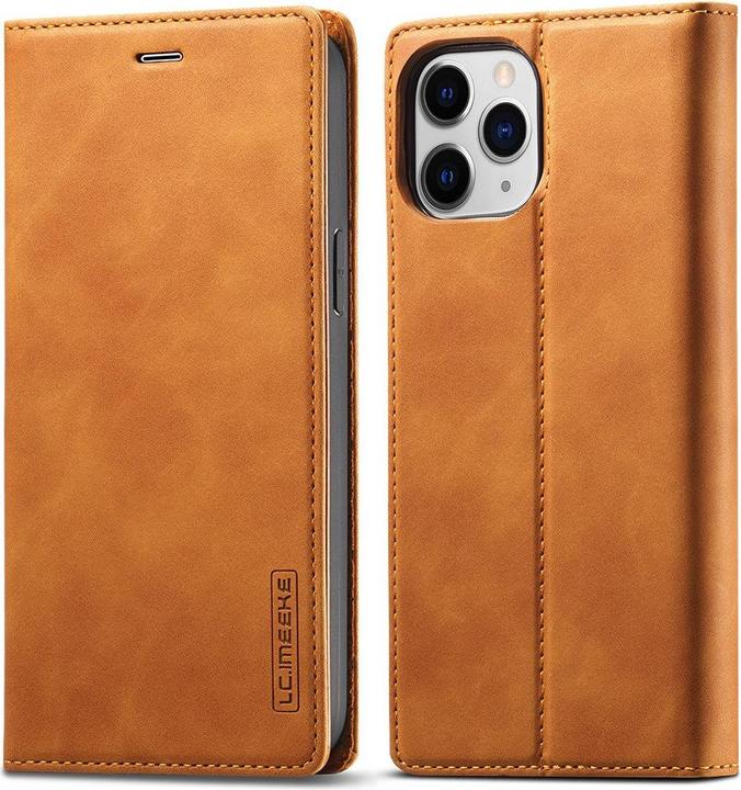 Produktbild Cover-Discount iPhone 13 Pro - Stand Flip Case Hülle braun (Apple iPhone 13 Pro)