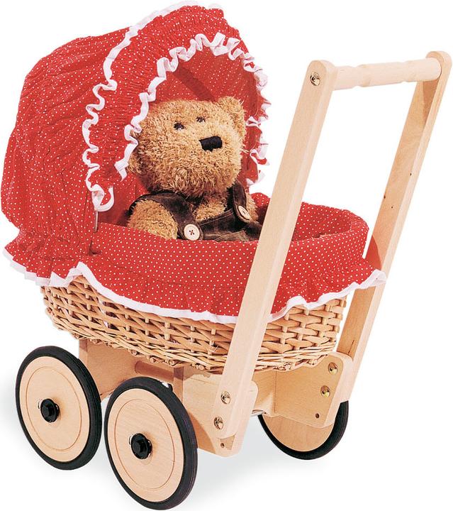 Actual product image Pinolino Mona wicker doll's pram incl. duvet cover