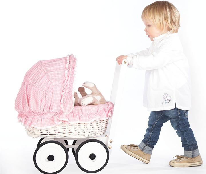 Image du produit Pinolino Poussette de poupée en osier Marion avec housse de couette
