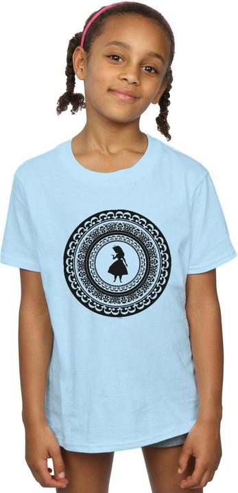 Immagine prodotto Disney T-shirt da ragazza con cerchio di Alice nel Paese delle Meraviglie in cotone (128)