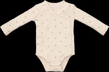 Actual product image Little Dutch Long-sleeved wrap bodysuit Green Leaves - 56 (56)