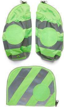 Ergobag Fluo-Zip set with reflector and side pockets Green (0.01 l)