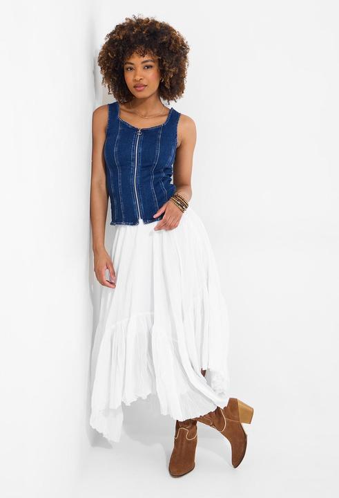 Produktbild Joe Browns Sleeveless Stretch Denim Zip Front Top (10)