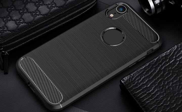 Image du produit Screenguard Apple iPhone XR Étui Carbon Brushed Soft TPU (Apple iPhone XR)