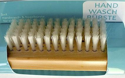 Produktbild Elina Handwaschbürste aus 2-seitigem Holz 9,5 cm, 1 Stück (Körperlotion)