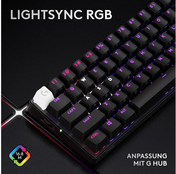 Produktbild Logitech G Pro X 60 (CH, Kabellos, Kabelgebunden)