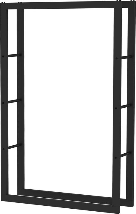 Image du produit Wiltec Porte-bois Toboli 150x25x100cm porte-bois en métal pour l'intérieur et l'extérieur (150 x 25 x 100 cm)