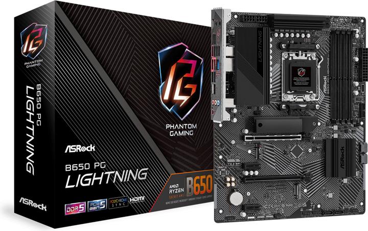 Image du produit AsRock B650 PG Lightning (AM5, AMD B650, ATX)