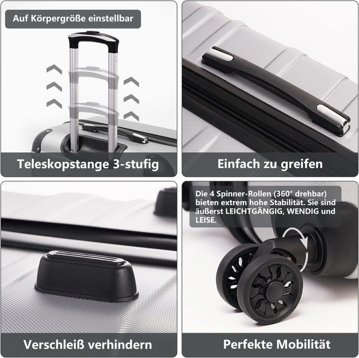Produktbild Coolife Hartschalen-Koffer (60 l, M (50 - 90l))