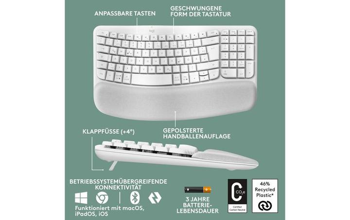 Image du produit Logitech Wave Keys (CH, Sans fil)