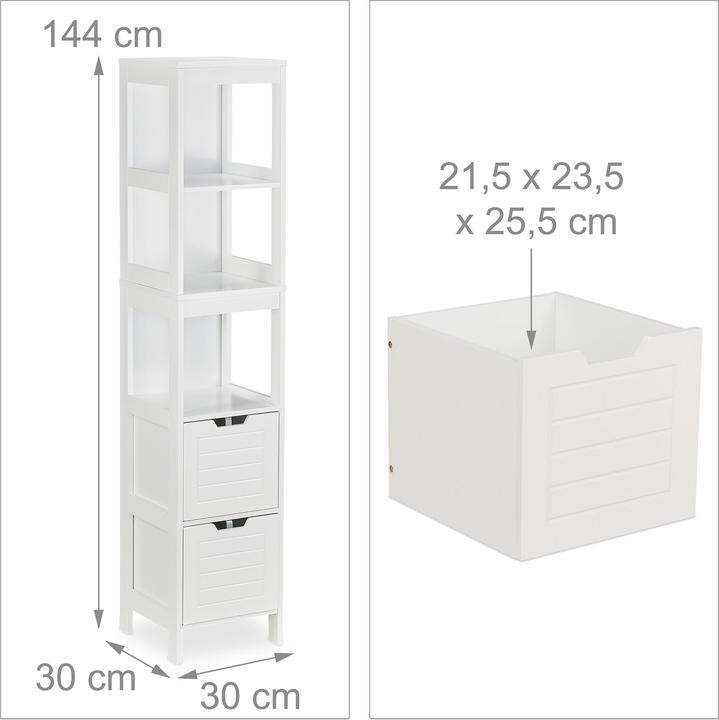Produktbild Relaxdays Badezimmerschrank (30 x 30 x 144 cm)