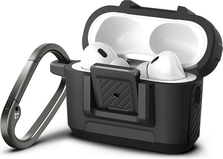 Produktbild Spigen Lock Fit Airpods Pro 1/2 Matte Black (Kopfhörer Tasche)