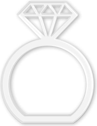 Immagine prodotto Trenddeko Anello tovagliolo di diamante (5 x 7 cm)
