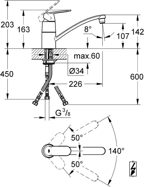 Actual product image Grohe Eurosmart Cosmopolitan